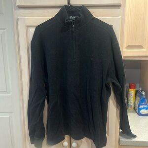Ralph Lauren Polo ribbed men’s large pullover quarter zip great used condition